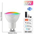 Tuya Rgb Bulb Smart Gu10 C37 A60 T37 E14 E27 B22 Light Dimmable Wifi Led Magic Lamp 85V-265V Work With Alexa Google Home