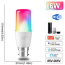 Tuya Rgb Bulb Smart Gu10 C37 A60 T37 E14 E27 B22 Light Dimmable Wifi Led Magic Lamp 85V-265V Work With Alexa Google Home
