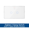 Yagusmart Zigbee Smart Switch Built-in Zigbee Wireless Gateway Touch Wall Light Switch 4x2 Work with Tuya APP Alexa Google Home