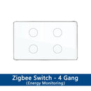 Yagusmart Zigbee Smart Switch Built-in Zigbee Wireless Gateway Touch Wall Light Switch 4x2 Work with Tuya APP Alexa Google Home