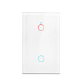 Tuya WiFi US Smart Light Switch Wall Touch Switch  Neutral wire/No Neutral wire Required 120 Type Work with Alexa, Google Home