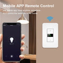 Tuya WiFi Smart Dimmer 3 Way Touch Switch US Standard Wall Light Switch Smart Life Voice APP Control for Google Alexa Home