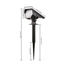 10 LEDs Solar Spotlight Outdoor, 180° Adjustable Waterproof & Anti - aging Ground/Wall Mount, for Garden Yard Landscape Lighting