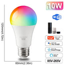 Tuya Rgb Bulb Smart Gu10 C37 A60 T37 E14 E27 B22 Light Dimmable Wifi Led Magic Lamp 85V-265V Work With Alexa Google Home