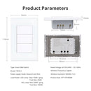 Zemismart 1 2 3 6 Gang Zigbee Smart Light Switch 4x4 4x2 Push Button Wall Switch Work with Tuya Smart Life app Alexa Google Home