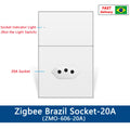 Zemismart Zigbee Smart Brazil Socket with Light Switch 10A 20A Outlets with Type-C Charging Port Work with Tuya Home APP via M1