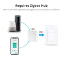 Zemismart 1 2 3 6 Gang Zigbee Smart Light Switch 4x4 4x2 Push Button Wall Switch Work with Tuya Smart Life app Alexa Google Home