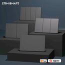 Zemismart Zigbee Smart Switch Wall Light Push Button Switch Aluminum Alloy Work with Tuya Homekit Google Home SmartThings APP