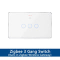 Yagusmart Zigbee Smart Switch Built-in Zigbee Wireless Gateway Touch Wall Light Switch 4x2 Work with Tuya APP Alexa Google Home