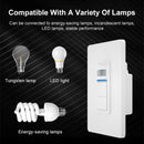 Tuya WiFi Smart PIR Motion Sensor US Standard 1/2 Gang Light Switch 15A AC100-125V Voice Control Works with Alexa Google Home